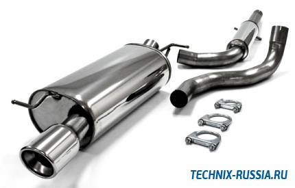 Выхлоп catback из нержавеющей стали 1x100mm Audi TT 8N 1.8T TA-TECHNIX 02AU006-10