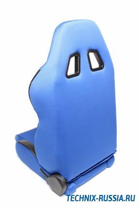 Спортивное сиденье полуковш TA-TECHNIX 117S2B-A-L алькантара синий