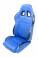 Спортивное сиденье полуковш TA-TECHNIX 117S2B-A-R алькантара синий