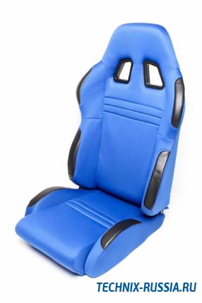 Спортивное сиденье полуковш TA-TECHNIX 117S2BR ткань синий
