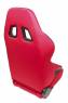 Спортивное сиденье полуковш TA-TECHNIX 117S2R-A-R алькантара красный