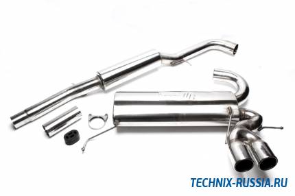 Выхлоп catback из нержавеющей стали 2 x 76mm Audi A3 Quattro / S3 8L TA-TECHNIX EVOA3QAE276