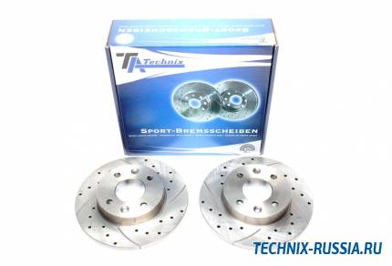 Тормозные диски 238mm с перфорацией и насечками Renault Thalia I TA-TECHNIX EVOBS1003P