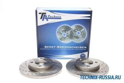 Тормозные диски 239 mm с перфорацией и насечками VW Santana TA-TECHNIX EVOBS1012P