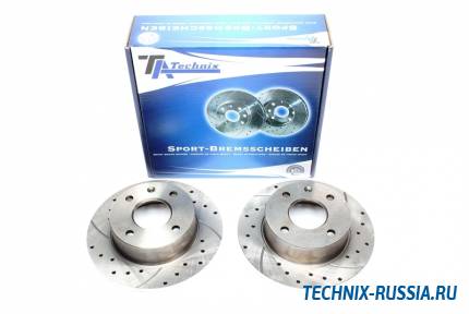 Тормозные диски 240mm с перфорацией и насечками Ford Sierra TA-TECHNIX EVOBS1017P