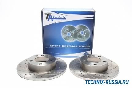 Тормозные диски 286 mm с перфорацией и насечками BMW 3er E36 TA-TECHNIX EVOBS1027P