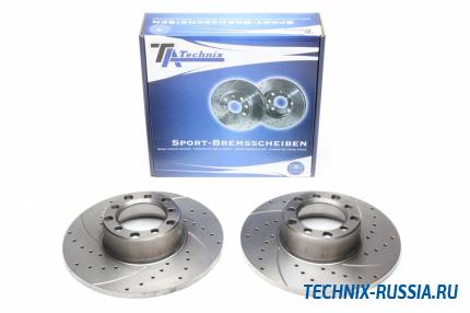 Тормозные диски 278mm с перфорацией и насечками Mercedes-Benz W114 W116 W126 W123 W121 TA-TECHNIX EVOBS1029P