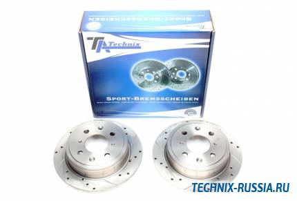 Тормозные диски 239mm с перфорацией и насечками Honda Prelude III TA-TECHNIX EVOBS1056P