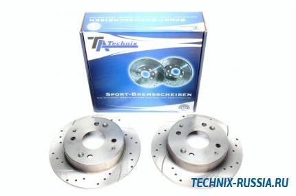 Тормозные диски 260mm с перфорацией и насечками Honda Accord IV+V Coupe TA-TECHNIX EVOBS1057P