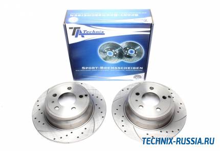 Тормозные диски 295mm с перфорацией и насечками Volvo S70 TA-TECHNIX EVOBS1068P