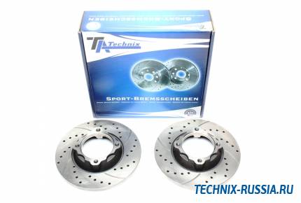 Тормозные диски 229mm с перфорацией и насечками Mitsubishi Lancer F II TA-TECHNIX EVOBS1092P