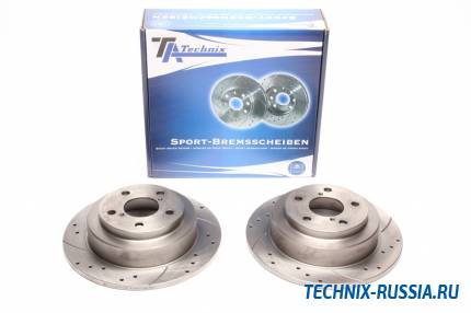 Тормозные диски 266mm с перфорацией и насечками Subaru Impreza GC /GF TA-TECHNIX EVOBS1123P