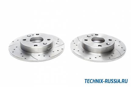 Тормозные диски 231 mm с перфорацией и насечками Mazda 323 C IV/323 F IV/323 S IV TA-TECHNIX EVOBS1134P