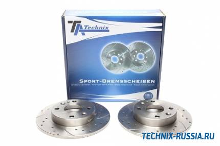 Тормозные диски 231 mm с перфорацией и насечками Mazda MX-5 I TA-TECHNIX EVOBS1134P