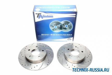 Тормозные диски 278mm с перфорацией и насечками Nissan Maxima QX TA-TECHNIX EVOBS1138P