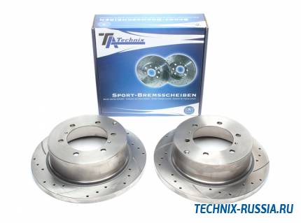 Тормозные диски 315mm с перфорацией и насечками Mitsubishi Pajero II Canvas TA-TECHNIX EVOBS1141P