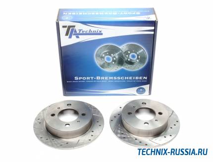 Тормозные диски 234mm с перфорацией и насечками Nissan Sunny III TA-TECHNIX EVOBS1145P