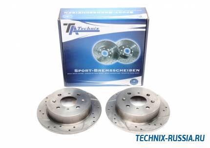 Тормозные диски 239mm с перфорацией и насечками Honda CRX III TA-TECHNIX EVOBS1146P