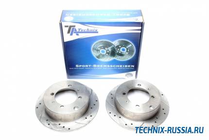 Тормозные диски 262mm с перфорацией и насечками Mitsubishi Galant TA-TECHNIX EVOBS1160P