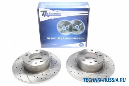 Тормозные диски 302mm с перфорацией и насечками BMW 5er 518i TA-TECHNIX EVOBS1169P