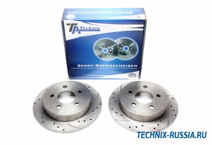 Тормозные диски 278mm с перфорацией и насечками Pontiac Trans Sport TA-TECHNIX EVOBS1186P