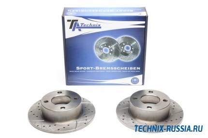 Тормозные диски 245mm с перфорацией и насечками Audi 80 B3 TA-TECHNIX EVOBS1191P