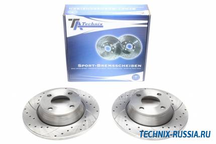 Тормозные диски 280mm с перфорацией и насечками Audi 80 B4 TA-TECHNIX EVOBS1192P