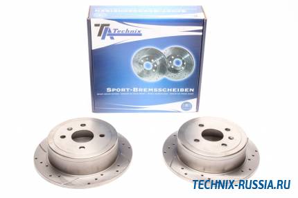 Тормозные диски 258mm с перфорацией и насечками Daewoo Nubira TA-TECHNIX EVOBS1200P