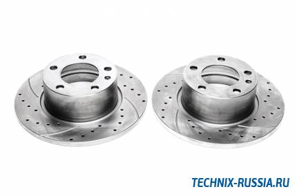 Тормозные диски 284mm с перфорацией и насечками BMW 5er E28 TA-TECHNIX EVOBS1237P