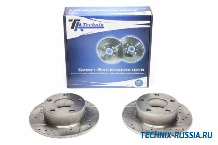 Тормозные диски 245mm с перфорацией и насечками Audi Quattro TA-TECHNIX EVOBS1246P