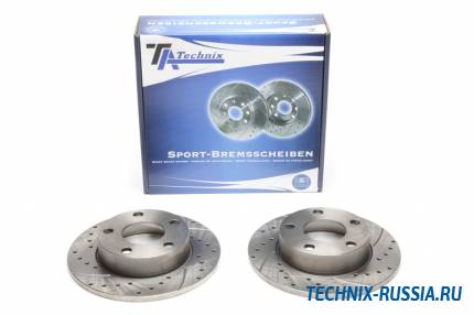 Тормозные диски 245mm с перфорацией и насечками Audi A8 D2 TA-TECHNIX EVOBS1249P