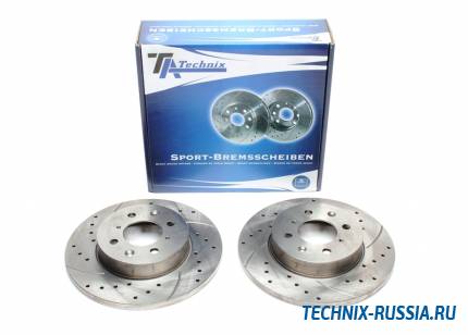 Тормозные диски 262mm с перфорацией и насечками Rover 400 TA-TECHNIX EVOBS1254P