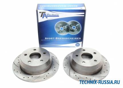 Тормозные диски 305mm с перфорацией и насечками Jeep Grand Cherokee II TA-TECHNIX EVOBS1264P