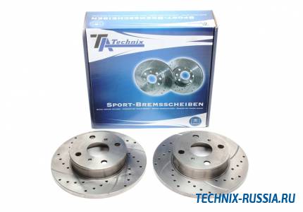 Тормозные диски 238mm с перфорацией и насечками Toyota Corolla E9 SW TA-TECHNIX EVOBS1265P