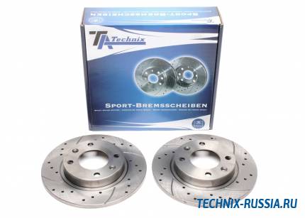 Тормозные диски 247mm с перфорацией и насечками Peugeot 405 I+ II Break TA-TECHNIX EVOBS1272P