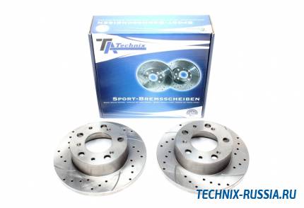 Тормозные диски 256mm с перфорацией и насечками Peugeot J5 TA-TECHNIX EVOBS1273P