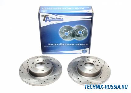 Тормозные диски 260mm с перфорацией и насечками Volvo 440K TA-TECHNIX EVOBS1278P