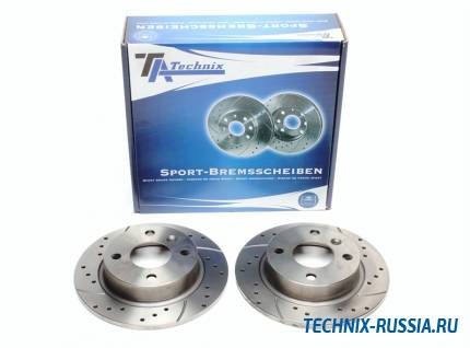 Тормозные диски 228mm с перфорацией и насечками Volvo 460L TA-TECHNIX EVOBS1279P