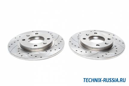 Тормозные диски 247 mm с перфорацией и насечками Peugeot 306 break TA-TECHNIX EVOBS1281P