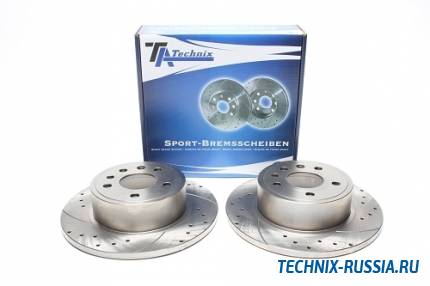 Тормозные диски 285,8 mm с перфорацией и насечками Opel Omega B TA-TECHNIX EVOBS1291P