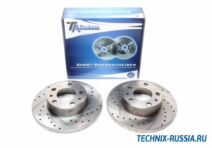 Тормозные диски 280mm с перфорацией и насечками Peugeot Pritsche TA-TECHNIX EVOBS1292P