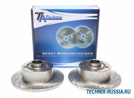 Тормозные диски 244,7 mm с перфорацией и насечками Audi A4 B5 TA-TECHNIX EVOBS1294P