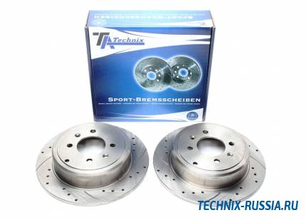 Тормозные диски 290,5mm с перфорацией и насечками Peugeot 406 Coupe TA-TECHNIX EVOBS1295P