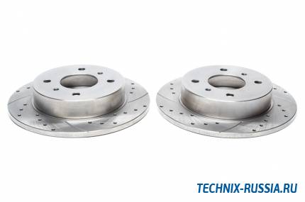 Тормозные диски 258 mm с перфорацией и насечками Nissan Primera P10 TA-TECHNIX EVOBS1301P