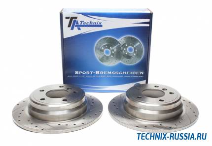 Тормозные диски 298 mm с перфорацией и насечками BMW 5er E39 TA-TECHNIX EVOBS1304P