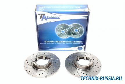 Тормозные диски 228mm с перфорацией и насечками Renault R5 TA-TECHNIX EVOBS1330P