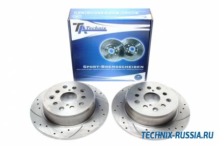 Тормозные диски 306,6mm с перфорацией и насечками Lexus SC 430 TA-TECHNIX EVOBS1349P