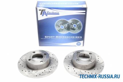 Тормозные диски 256mm с перфорацией и насечками Audi 80 B4 TA-TECHNIX EVOBS1408P