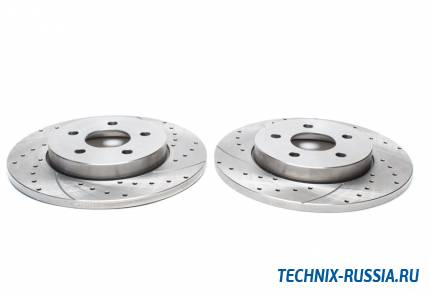 Тормозные диски 280 mm с перфорацией и насечками Ford Mondeo III TA-TECHNIX EVOBS1432P