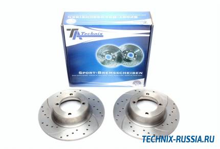 Тормозные диски 252mm с перфорацией и насечками Skoda 105 /120 TA-TECHNIX EVOBS1463P